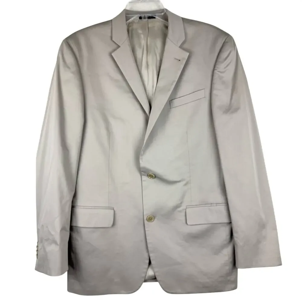 John Varvatos Star USA Loft Trim Fit Sport‎ Coat Double Button Beige Size 40R